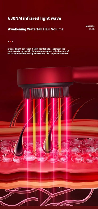 Peine de Masaje Eléctrico para el Cuero Cabelludo – Luz Roja y Cuidado del Cabello